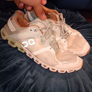 On Running Sneakers in Beige and White